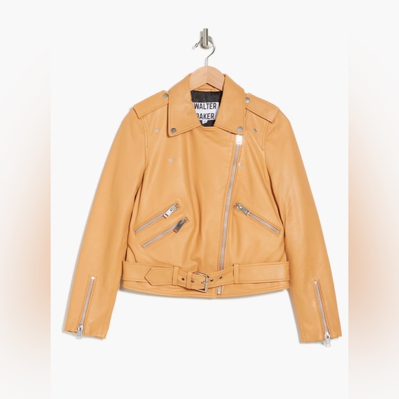 Walter Baker moto lamb leather jacket - Picture 2 of 7